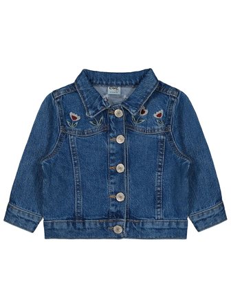 Civil Baby Çiçek Nakışlı 9-18 Ay Ceket - Mavi