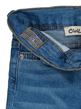 Civil Baby Tom Slım 6-18 Ay Pantolon - Mavi 9-12 Ay