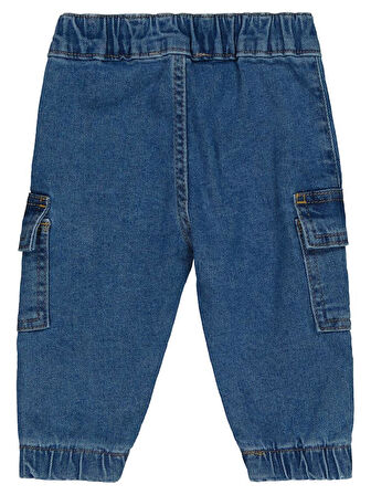 Civil Baby Luk Kargo 6-18 Ay Pantolon - Mavi 9-12 Ay