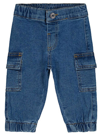 Civil Baby Luk Kargo 6-18 Ay Pantolon - Mavi 9-12 Ay