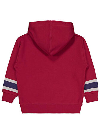 Civil Boys Original Baskılı 6-9 Yaş Sweatshirt - Bordo 9-10 Yaş