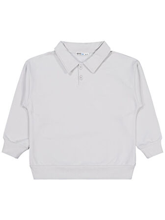 Civil Boys Pola Yaka 10-13 Yaş Sweatshirt - Gri 12-13 Yaş