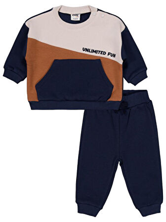 Civil Baby Parçalı 6-18 Ay Takım - Lacivert 12-18 Ay