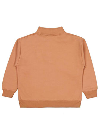 Civil Boys Mountaın Baskılı 6-9 Yaş Sweatshirt - Turuncu 7-8 Yaş