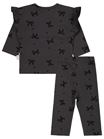 Civil Baby Fiyonk Empirme 6-18 Ay Takım - Gri 18-24 Ay