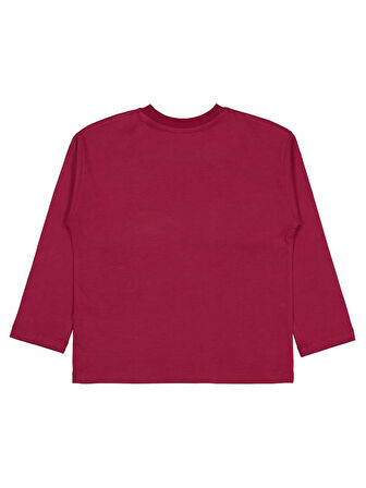 Civil Boys Tiger Baskılı - Etiketli 10-13 Yaş Sweatshirt - Bordo 12-13 Yaş