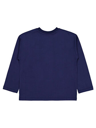 Civil Boys Tiger Baskılı - Etiketli 6-9 Yaş Sweatshirt - Lacivert 7-8 Yaş