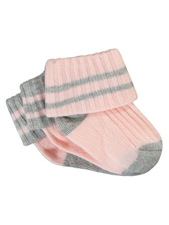 Civil Baby Kız Bebek 3'lü Çorap Set 0-24 Ay Pembe