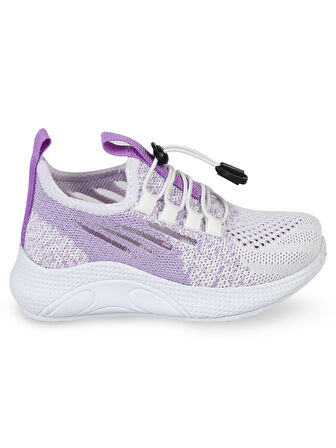 Civil Sport Kız Çocuk Spor Ayakkabı 31-35 Numara Beyaz-Lila