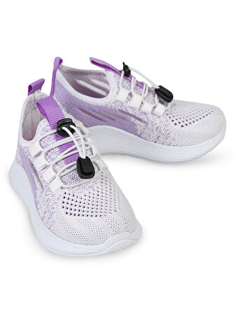 Civil Sport Kız Çocuk Spor Ayakkabı 31-35 Numara Beyaz-Lila