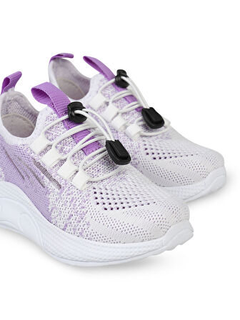 Civil Sport Kız Çocuk Spor Ayakkabı 31-35 Numara Beyaz-Lila