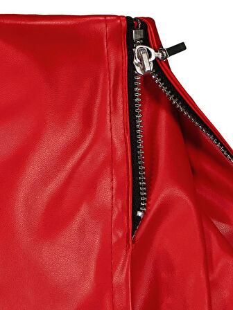 Civil Girls Fermuarlı 2-5 Yaş Etek - Kırmızı3-4 Yaş