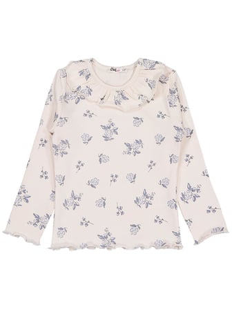 Civil Girls Yakalı 2-5 Yaş Sweatshirt - Fil Dişi