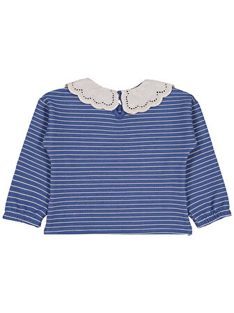 Civil Girls Çizgili 2-5 Yaş Sweatshirt - Yeşil 5-6 Yaş