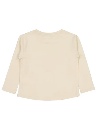 Civil Girls Kelebek Baskılı 2-5 Yaş Sweatshirt - Fil Dişi