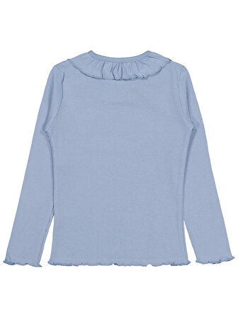 Civil Girls Yakalı 6-9 Yaş Sweatshirt - Mavi 6-7 Yaş