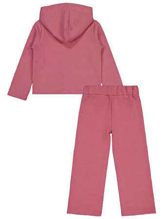 Civil Girls Çiçek Desenli 6-9 Yaş Eşofman Takımı - Pembe 9-10 Yaş