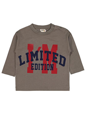 Civil Baby Lımıted Baskılı 6-18 Ay Sweatshirt - Gri 18-24 Ay