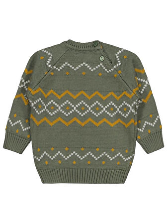 Civil Baby Nord Etnik Örğü 6-18 Ay Kazak - Haki 6-9 Ay