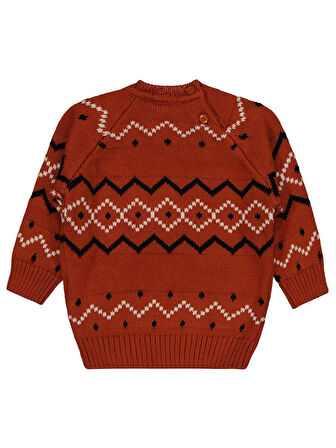 Civil Baby Nord Etnik Örğü 6-18 Ay Kazak - Turuncu 18-24 Ay