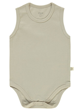 Civil Baby Bebek 5'li Çıtçıtlı Badi 1-3 Yaş Açık Bej