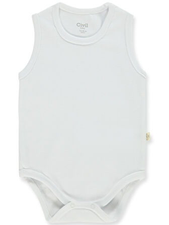 Civil Baby Bebek 5'li Çıtçıtlı Badi 1-3 Yaş Beyaz