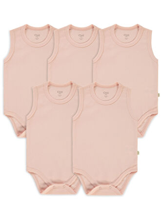 Civil Baby Bebek 5'li Çıtçıtlı Badi 1-3 Yaş Pembe