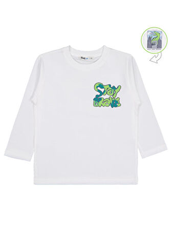 Civil Boys Stay Brave baskılı 2-5 Yaş Sweatshirt - Ekru 2-3 Yaş