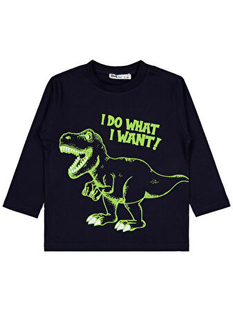 Civil Boys I Do What Baskılı 2-5 Yaş Sweatshirt - Lacivert 2-3 Yaş