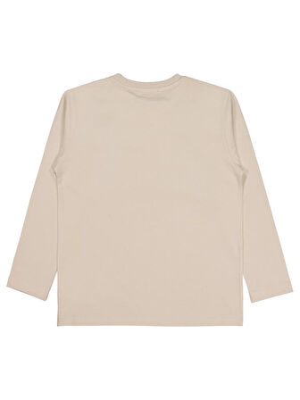 Civil Boys Play To Wın Baskılı 6-9 Yaş Sweatshirt - Bej 9-10 Yaş