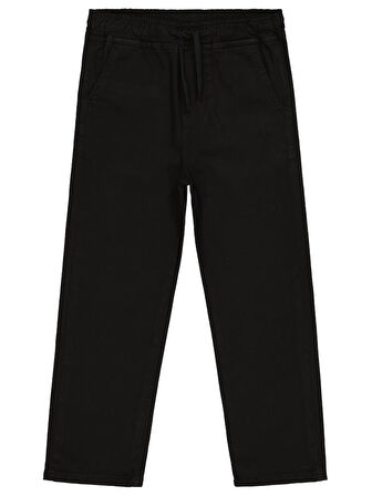 Civil Boys Beli Lastikli Chinno 6-9 Yaş Pantolon - Siyah 9-10 Yaş
