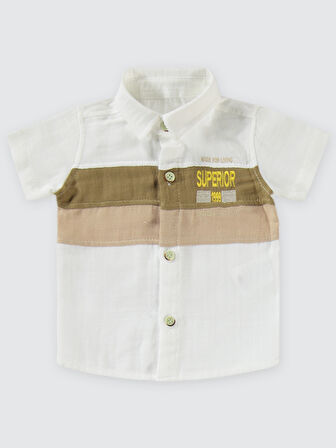 Concept Erkek Bebek 3'lü Şortlu Takım 6-18 Ay Bej