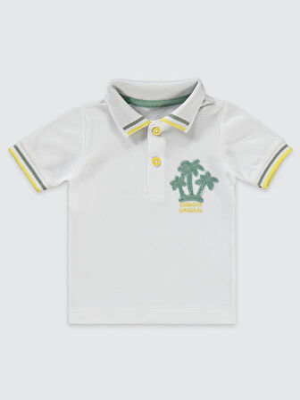 Concept Erkek Bebek Şortlu Takım 6-18 Ay Beyaz