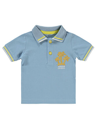 Concept Erkek Bebek Şortlu Takım 6-18 Ay Mavi