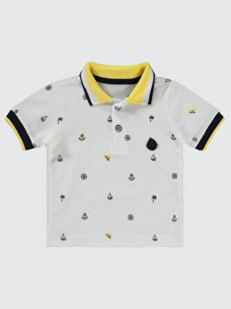 Concept Erkek Bebek Şortlu Takım 6-18 Ay Beyaz