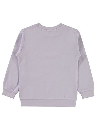 Civil Girls Düz 2-5 Yaş Sweatshirt - Lila 2-3 Yaş