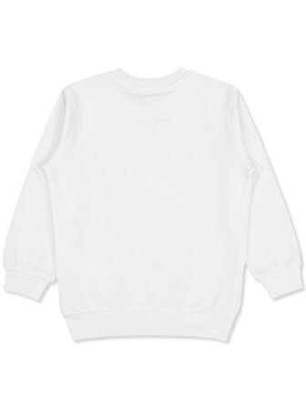 Civil Girls Unicorn Baskılı 2-5 Yaş Sweatshirt - Ekru 2-3 Yaş