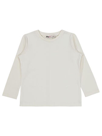 Civil Girls Basic 2-5 Yaş Sweatshirt - Ekru 3-4 Yaş