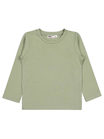 Civil Girls Basic 2-5 Yaş Sweatshirt - Haki 5-6 Yaş