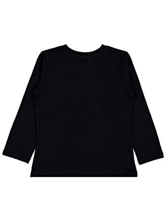 Civil Girls Kurdela Baskılı 2-5 Yaş Sweatshirt - Siyah 3-4 Yaş