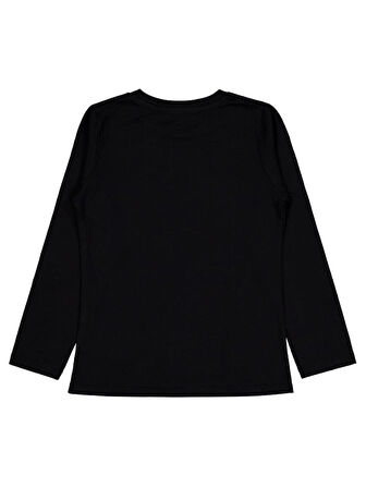 Civil Girls Good Vibes Only Baskılı 6-9 Yaş Sweatshirt - Siyah 7-8 Yaş