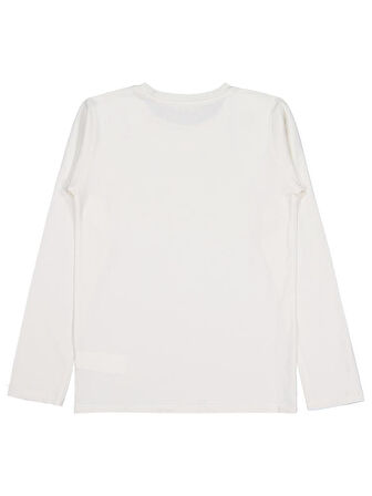 Civil Girls College Baskılı 10-13 Yaş Sweatshirt - Ekru 11-12 Yaş