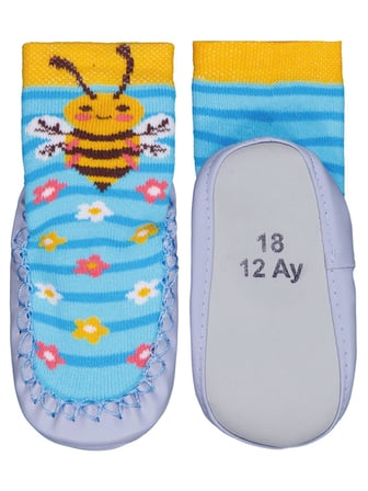 Civil Baby Arı Bebek Kız Havlu Çarık Çorap - Standart