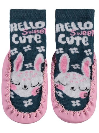 Civil Baby Cute Bebek Kız Havlu Çarık Çorap - Standart