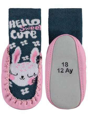 Civil Baby Cute Bebek Kız Havlu Çarık Çorap - Standart