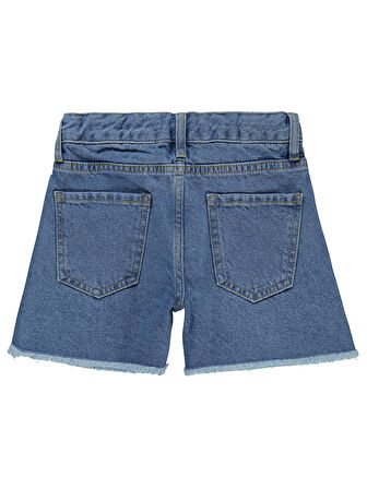 Civil Girls Kız Çocuk Şort 10-13 Yaş Mavi