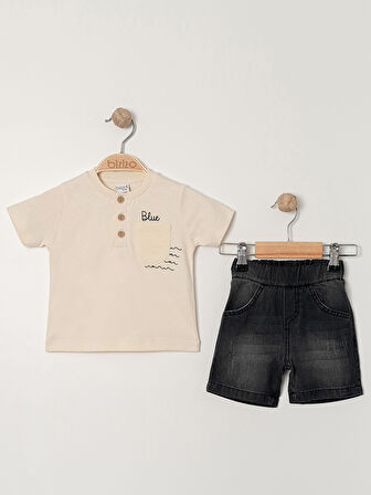 Bizizo Erkek Bebek Takım 9-24 Ay Bej