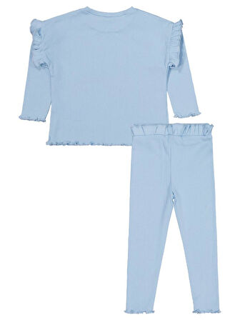 Civil Girls Unicorn Baskılı 2-5 Yaş Takım - Mavi 2-3 Yaş