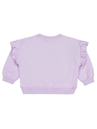 Civil Girls Kalpli Unicorn Baskılı 2-5 Yaş Sweatshirt - Lila 2-3 Yaş