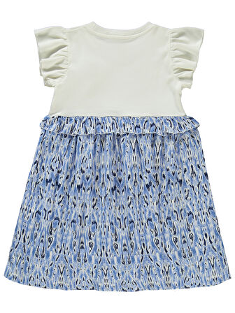 Civil Girls Kız Çocuk Elbise 6-9 Yaş Ekru